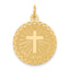 14K Confirmation Disc Charm