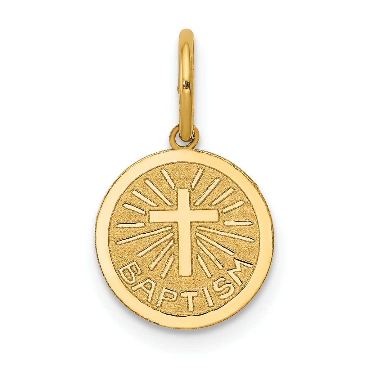 14K Small Baptism Charm Main image