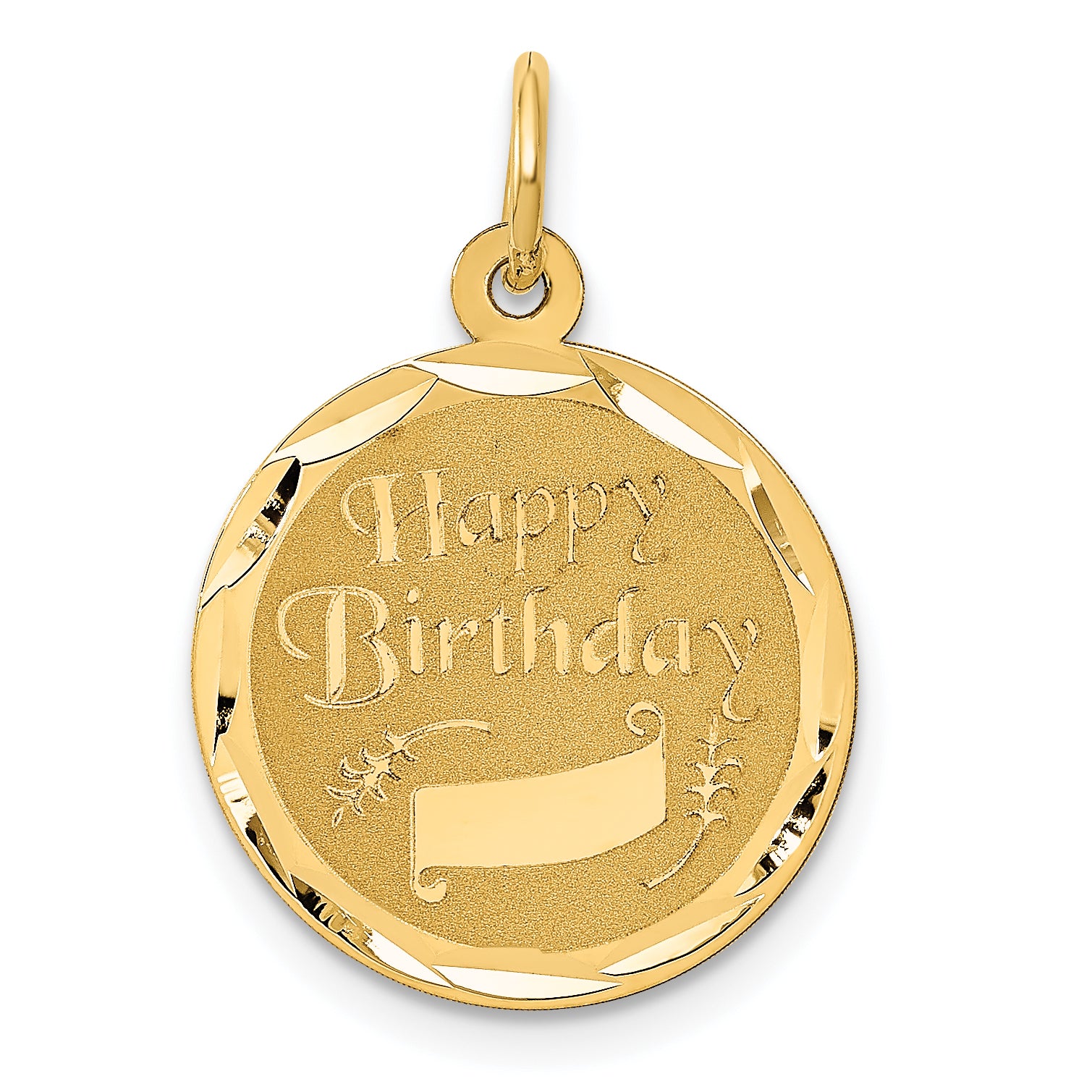 14K Happy Birthday Charm Main image