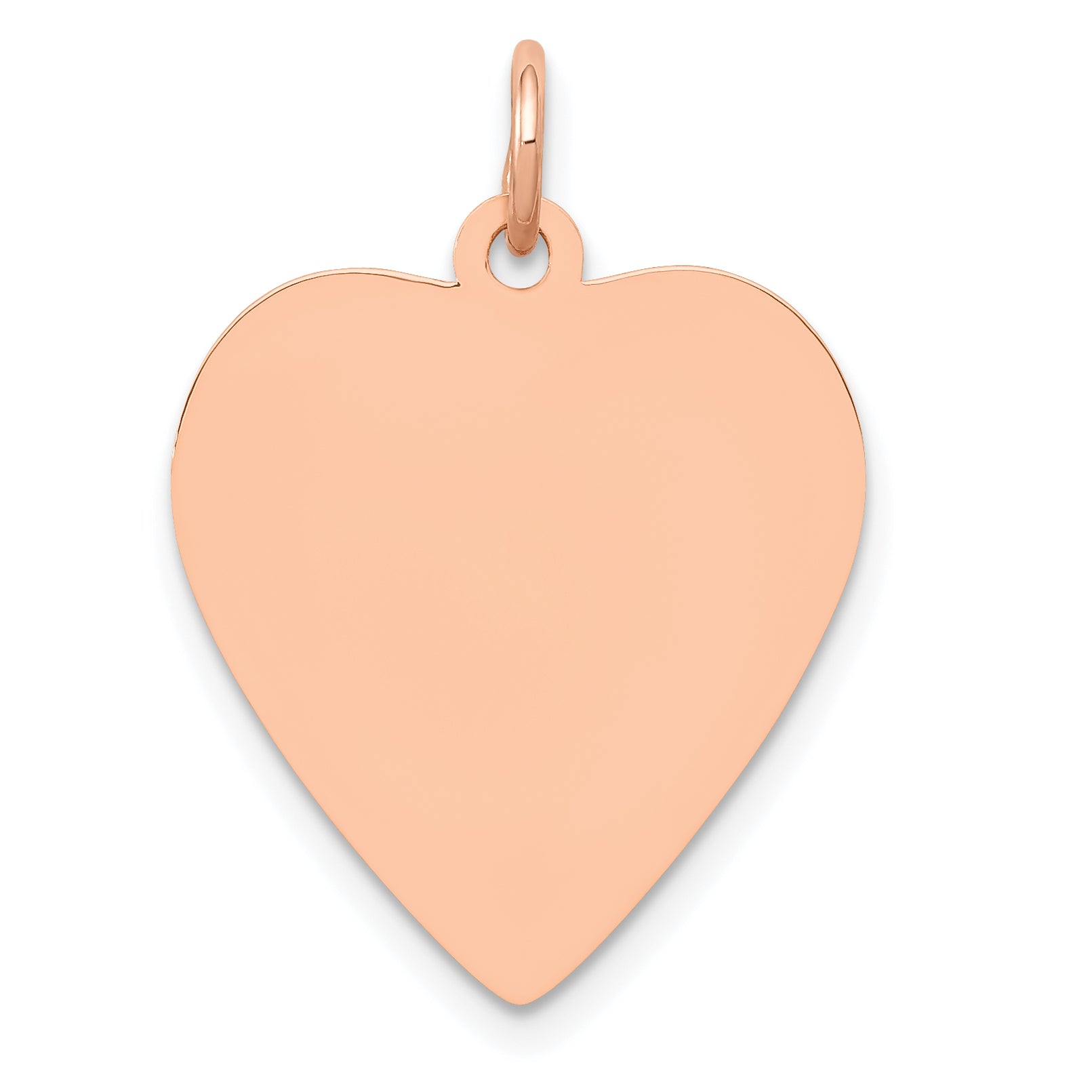 14K Rose Gold Heart Disc Charm Main image