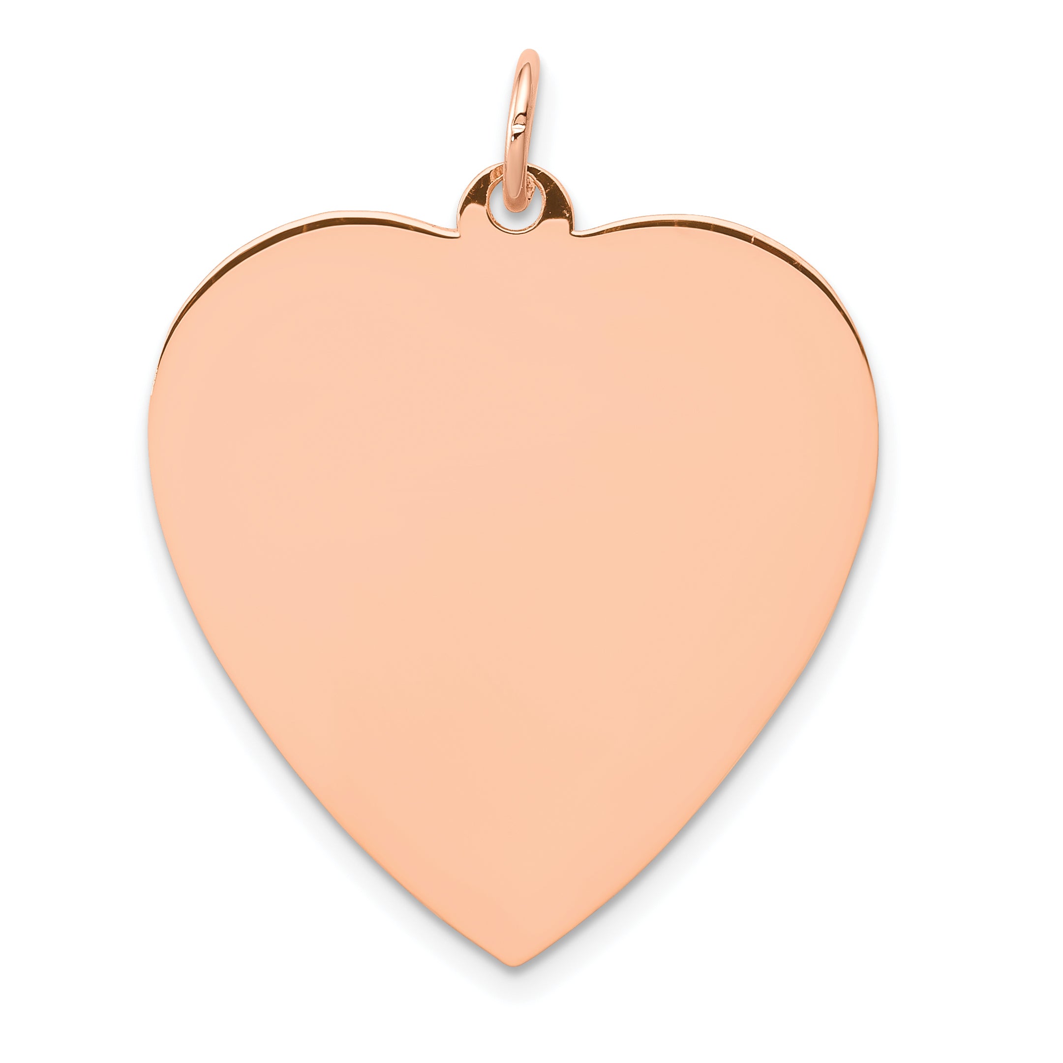 14K Rose Gold Heart Disc Charm Main image