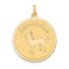 14K Chihuahua Disc Charm