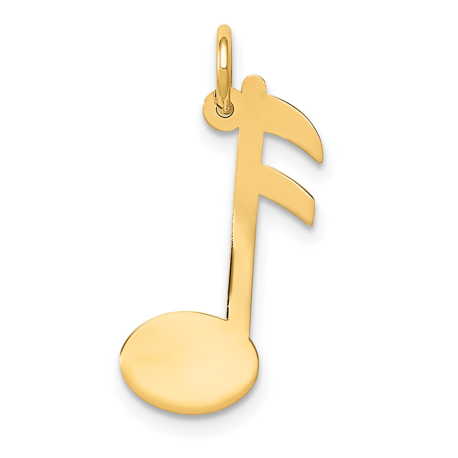 14K Polished Musical Note Charm Main image