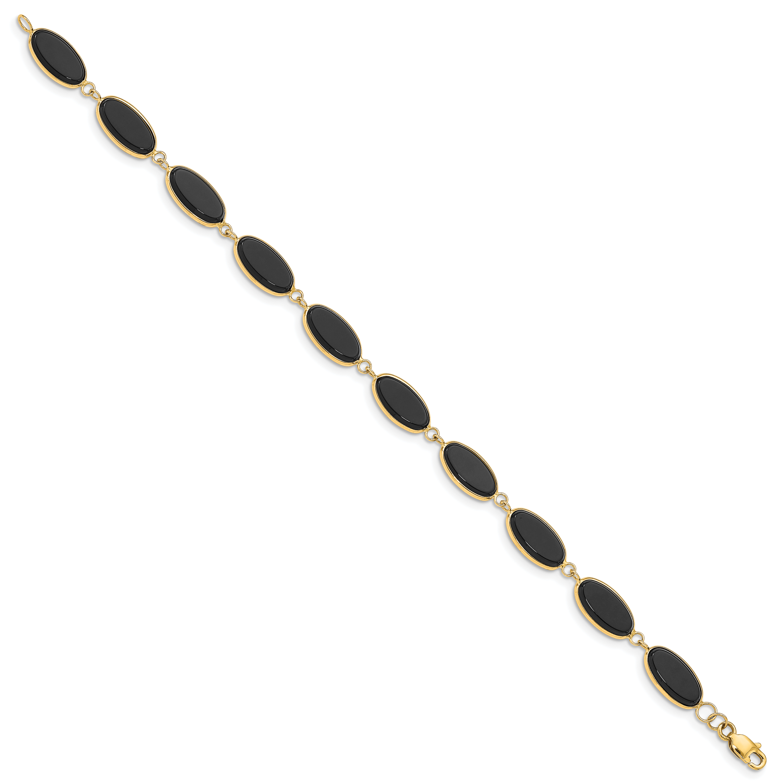 14k Onyx 7.25in Bracelet Secondary image