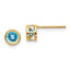 14K Blue topaz Earrings December
