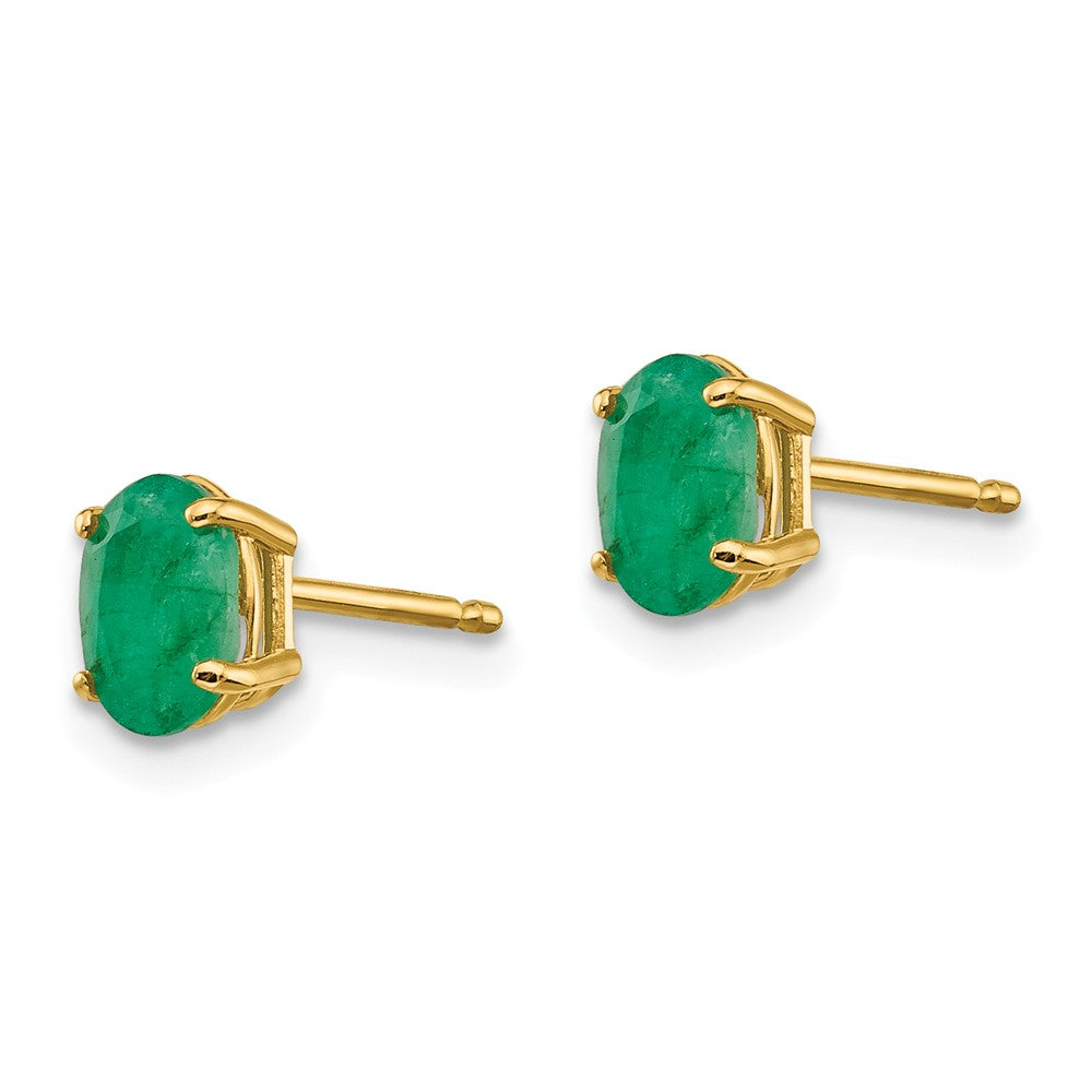 14K Emerald Earrings May Secondary image