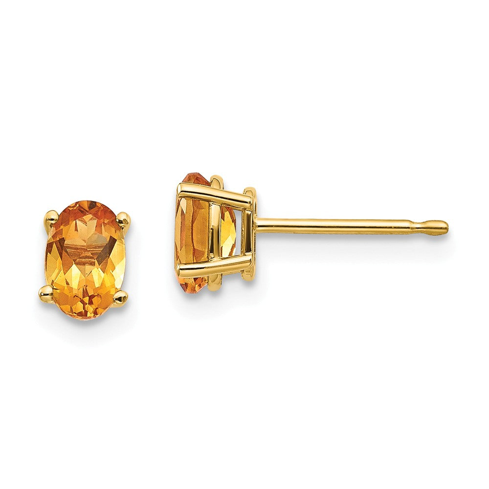 14K Citrine Earrings November Main image