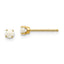 14K 3mm October/Opal Post Earrings