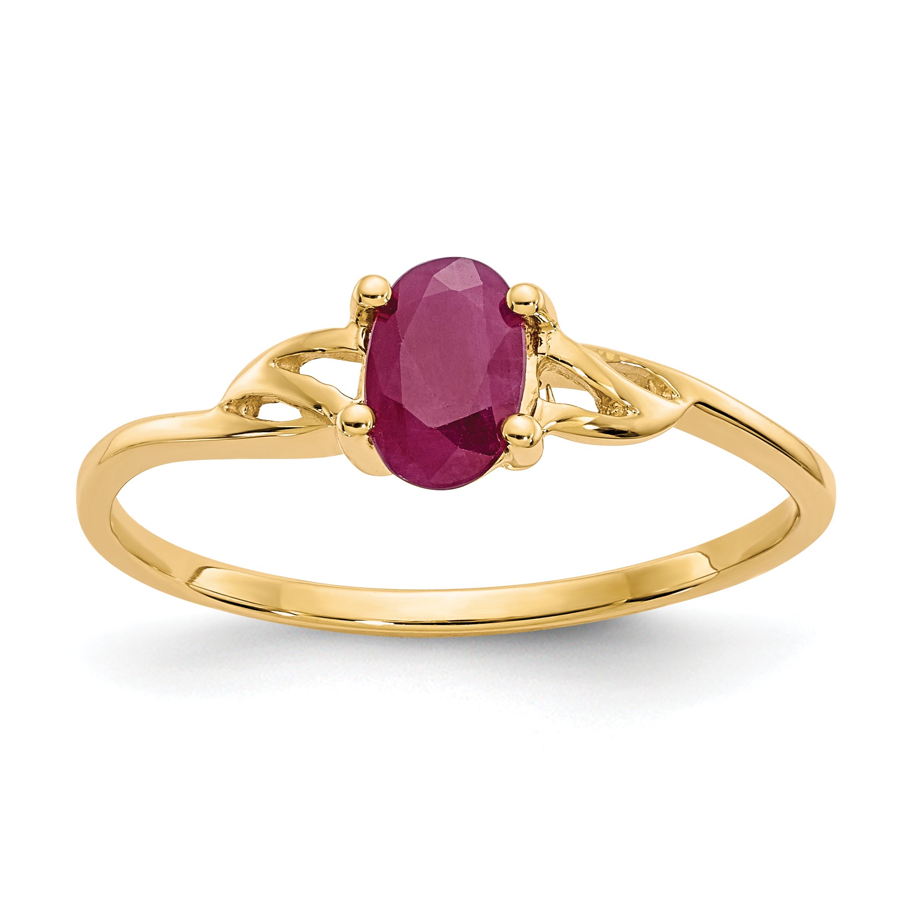 14k Ruby Birthstone Ring Main image