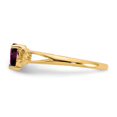 14k Rhodolite Garnet Birthstone Ring