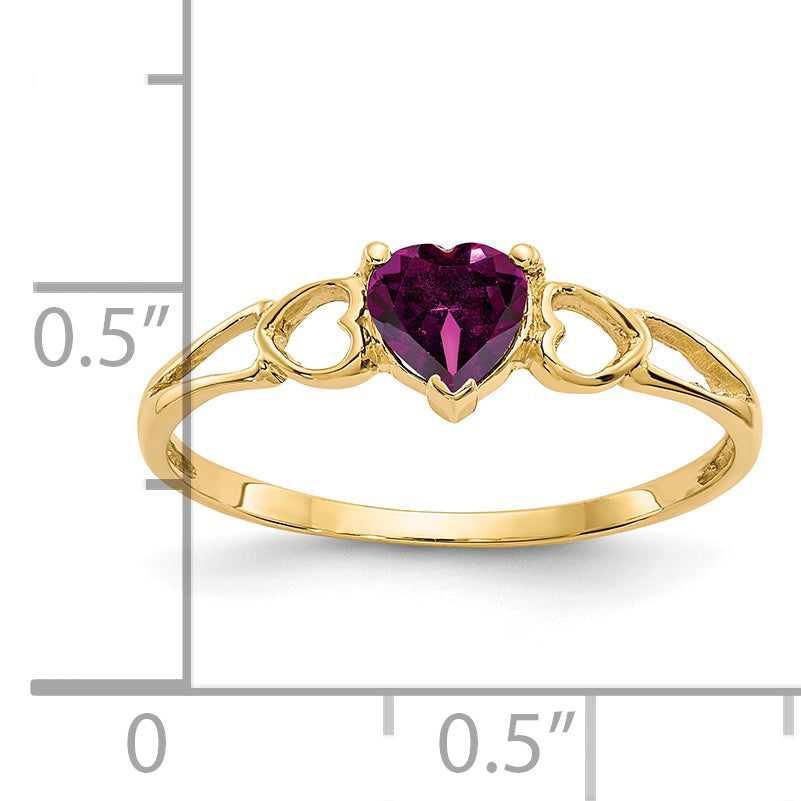 14k Rhodolite Garnet Birthstone Ring