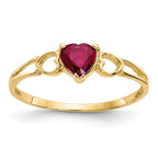 14k Ruby Birthstone Ring