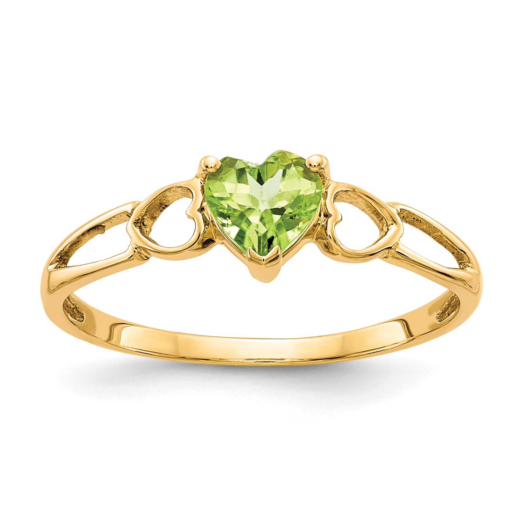 14k Peridot Birthstone Ring Main image