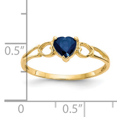 14k Sapphire Birthstone Ring