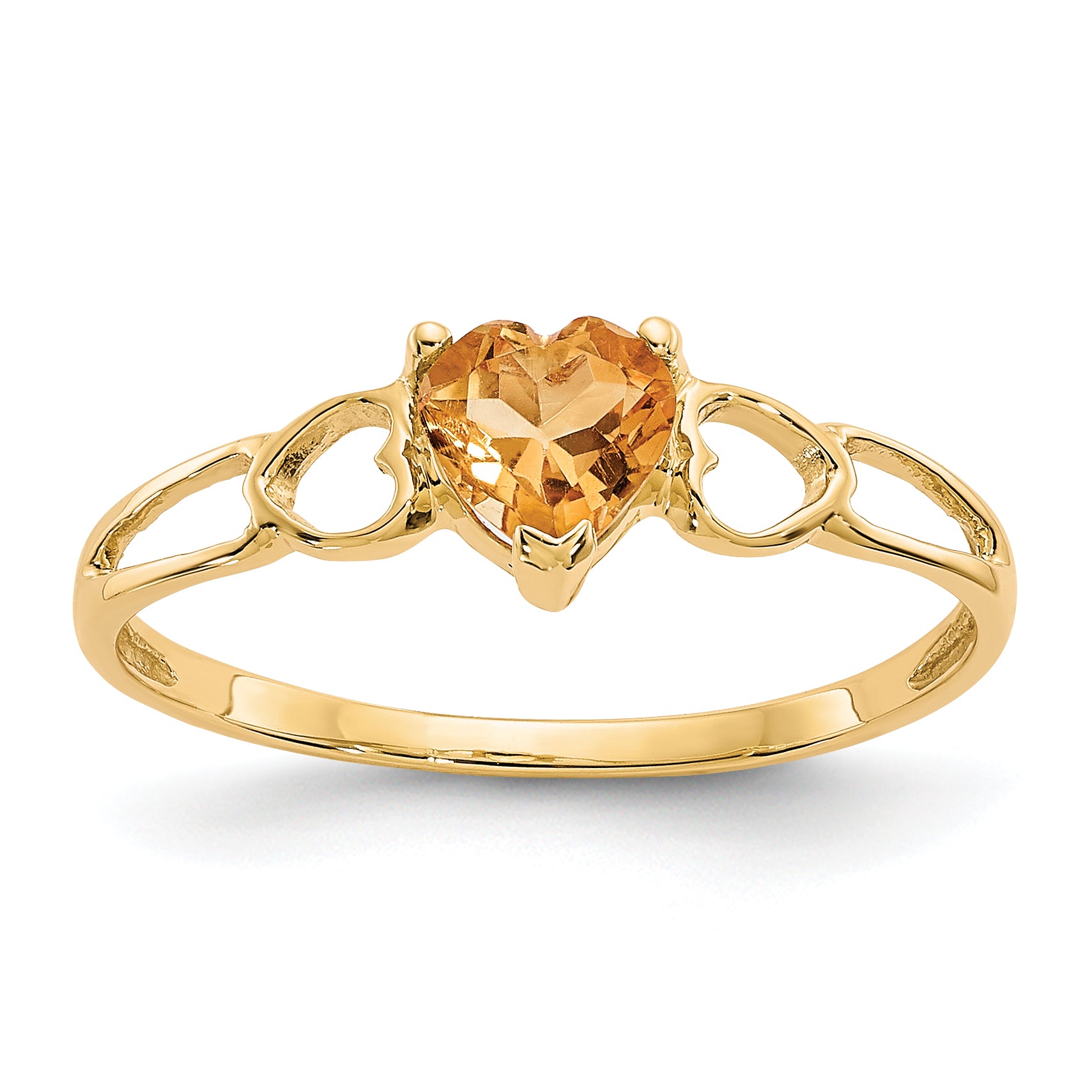 14k Citrine Birthstone Ring Main image