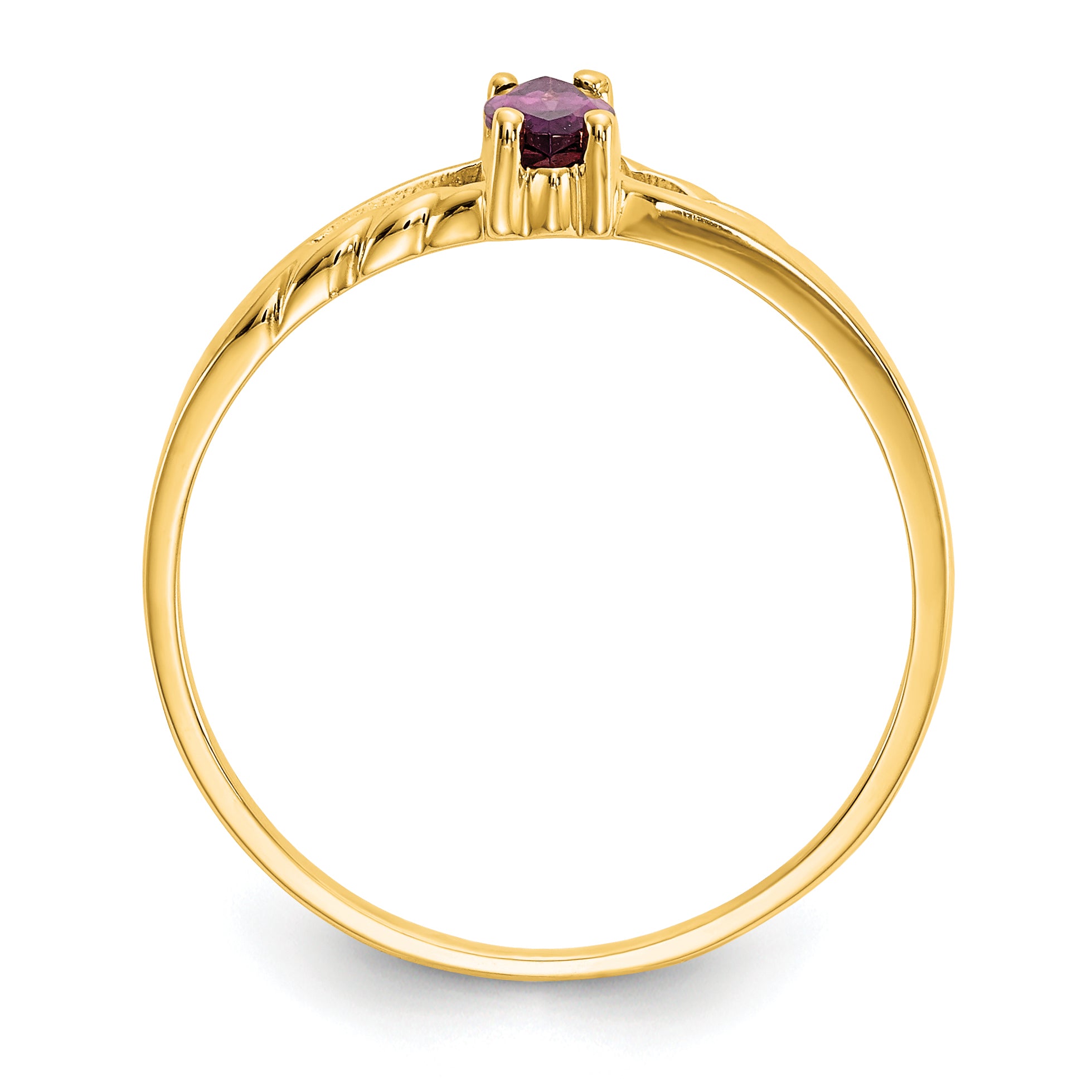 14k Rhodolite Garnet Birthstone Ring