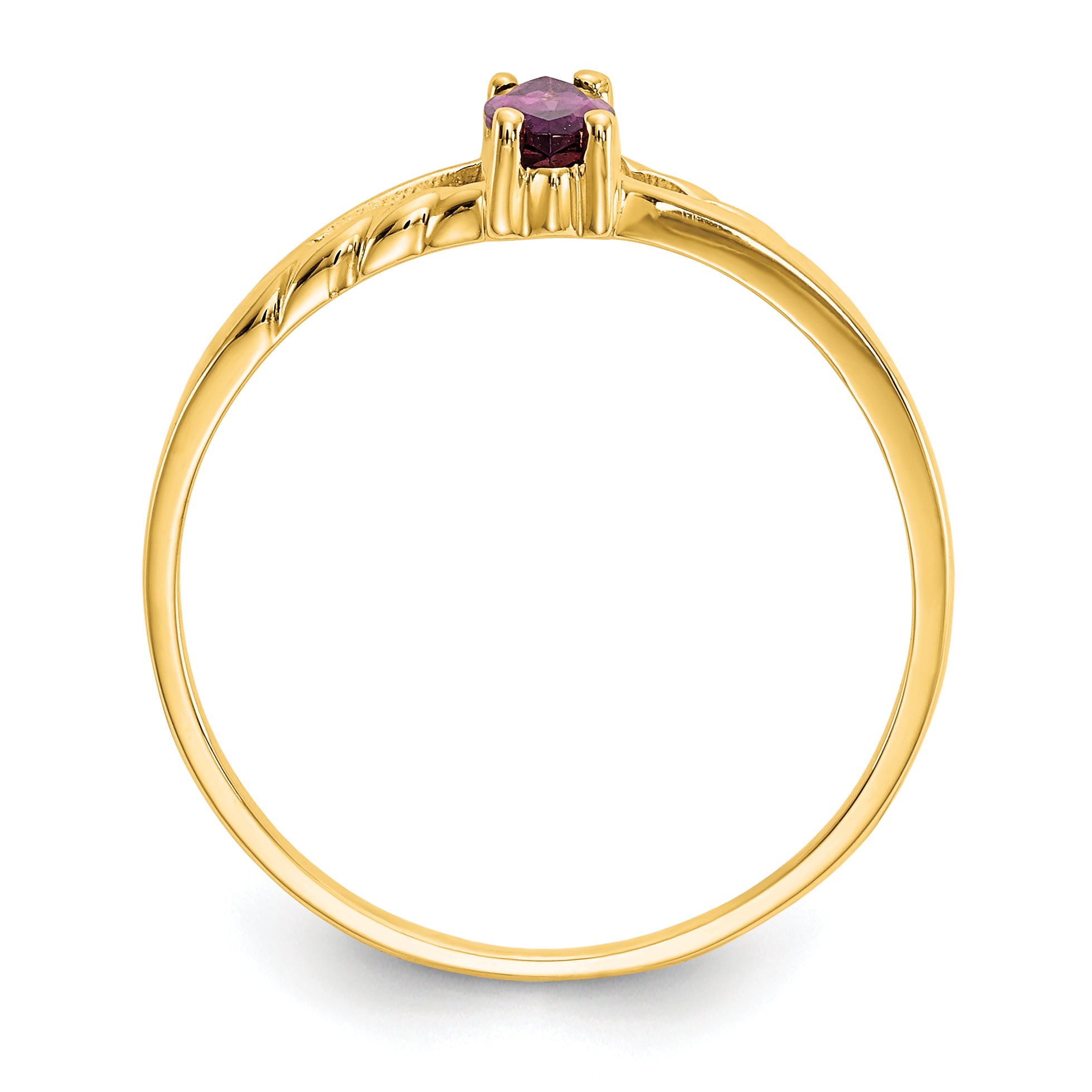 14k Rhodolite Garnet Birthstone Ring Secondary image