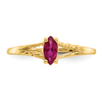 14k Ruby Birthstone Ring