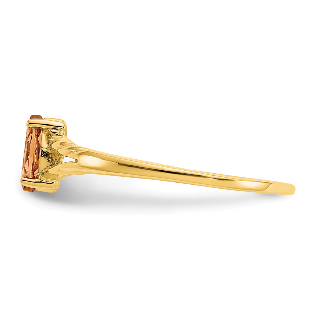 14k Citrine Birthstone Ring