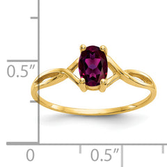 14k Rhodolite Garnet Birthstone Ring