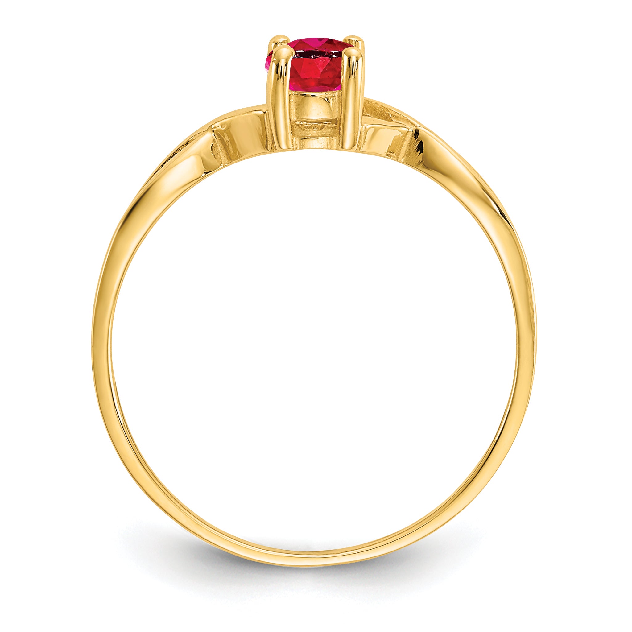 14k Ruby Birthstone Ring