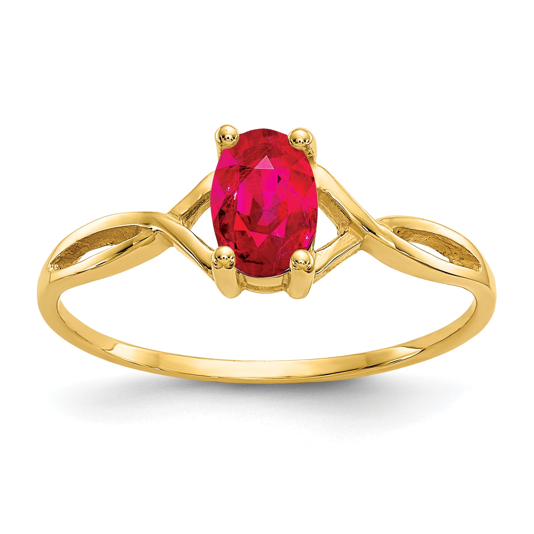 14k Ruby Birthstone Ring Main image