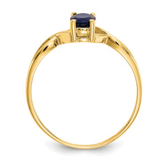 14k Sapphire Birthstone Ring