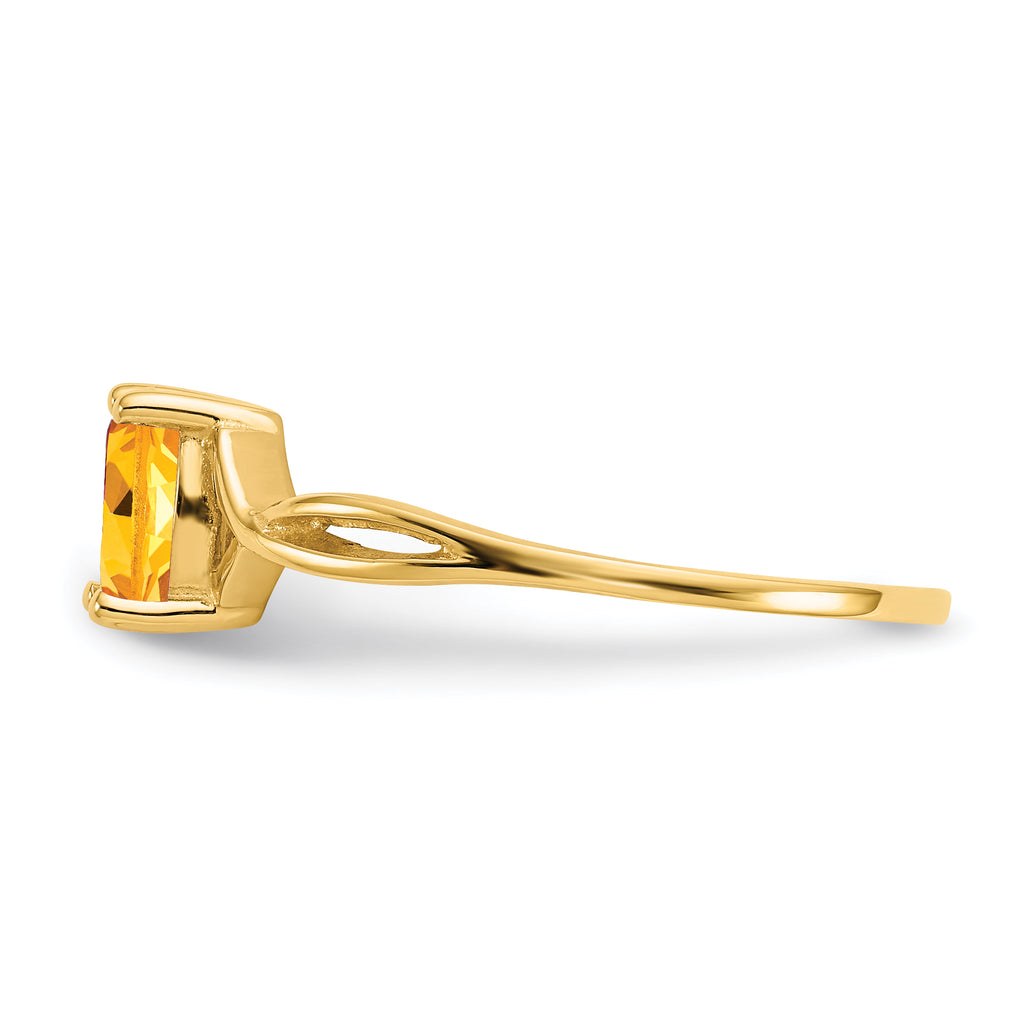 14k Citrine Birthstone Ring