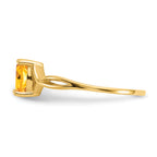 14k Citrine Birthstone Ring
