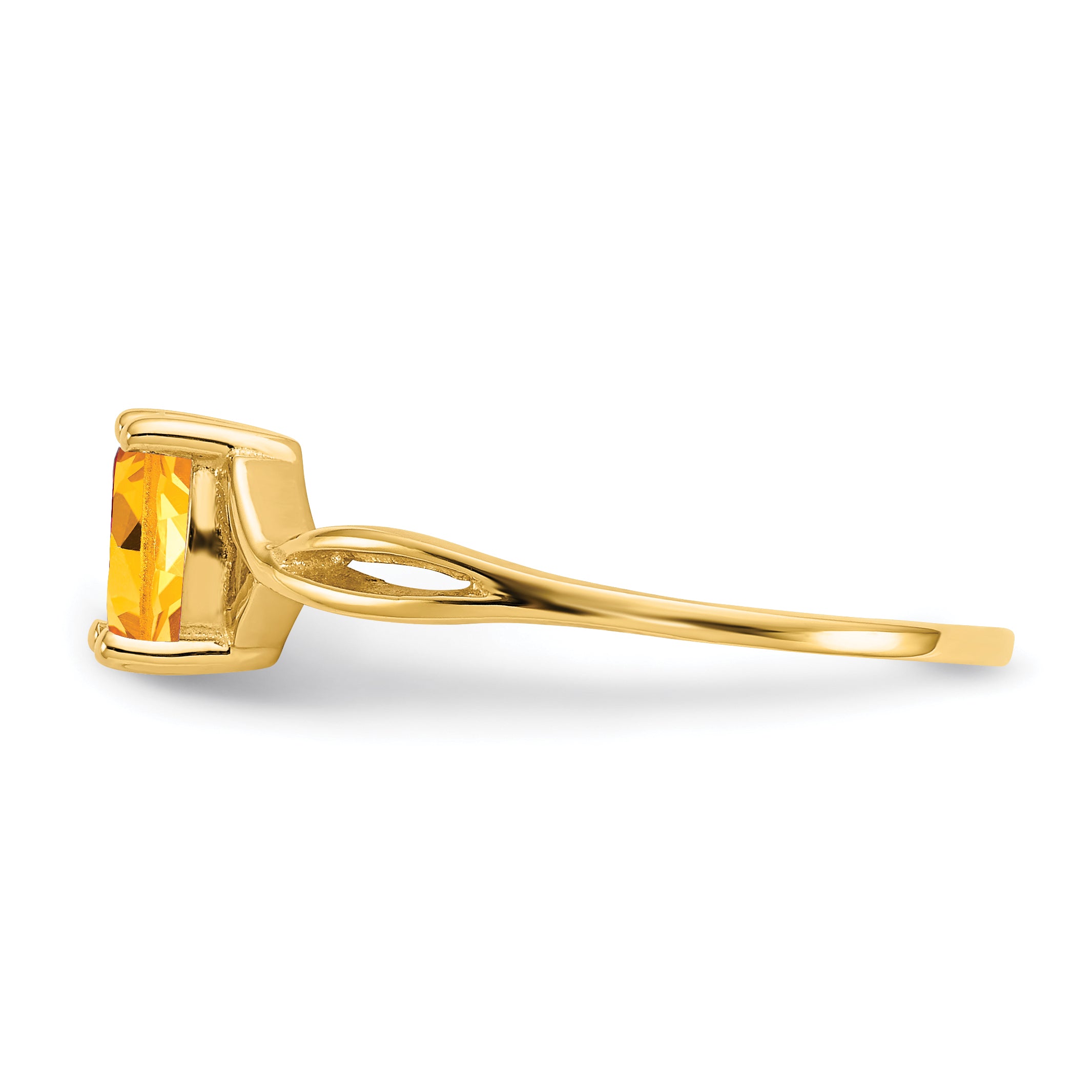 14k Citrine Birthstone Ring