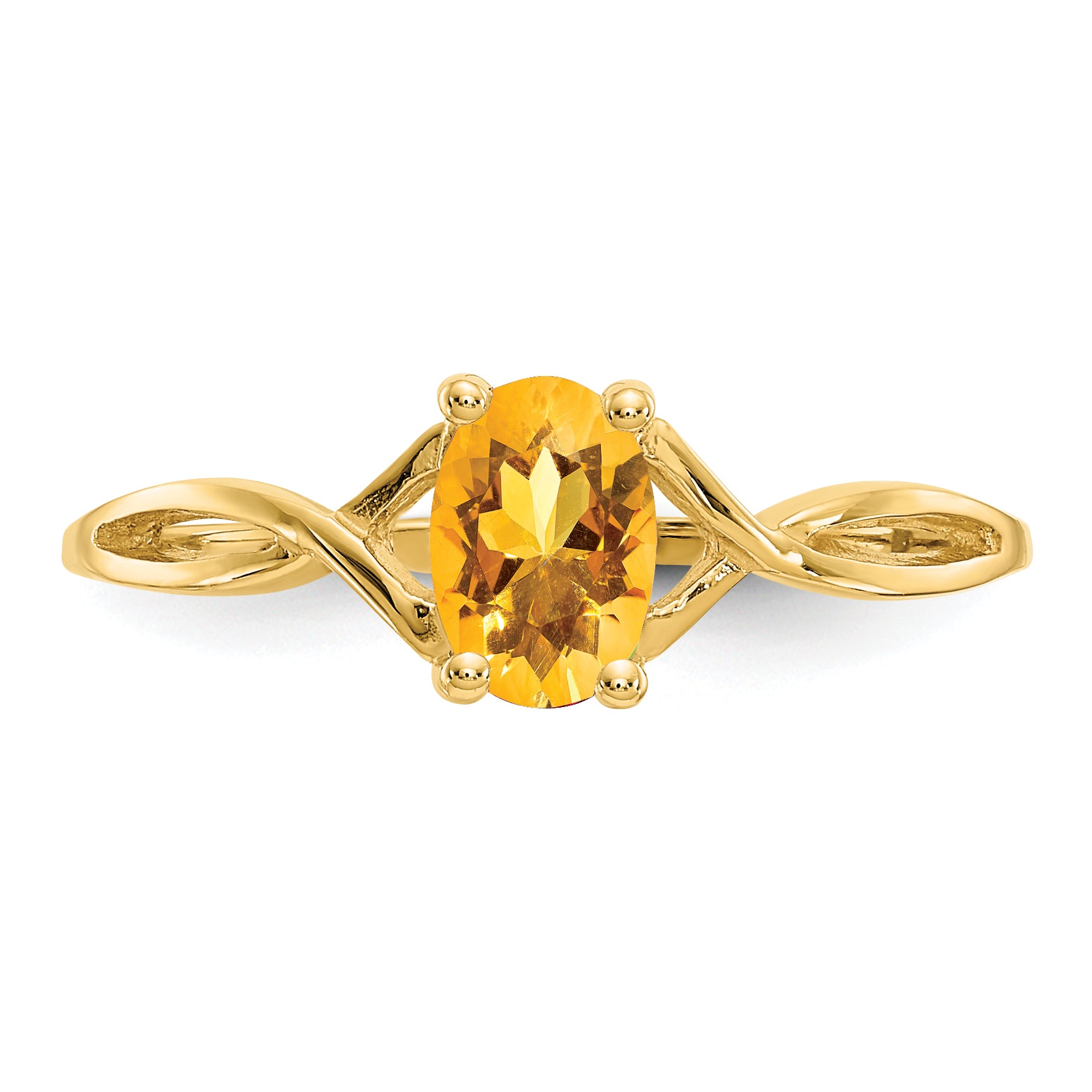 14k Citrine Birthstone Ring