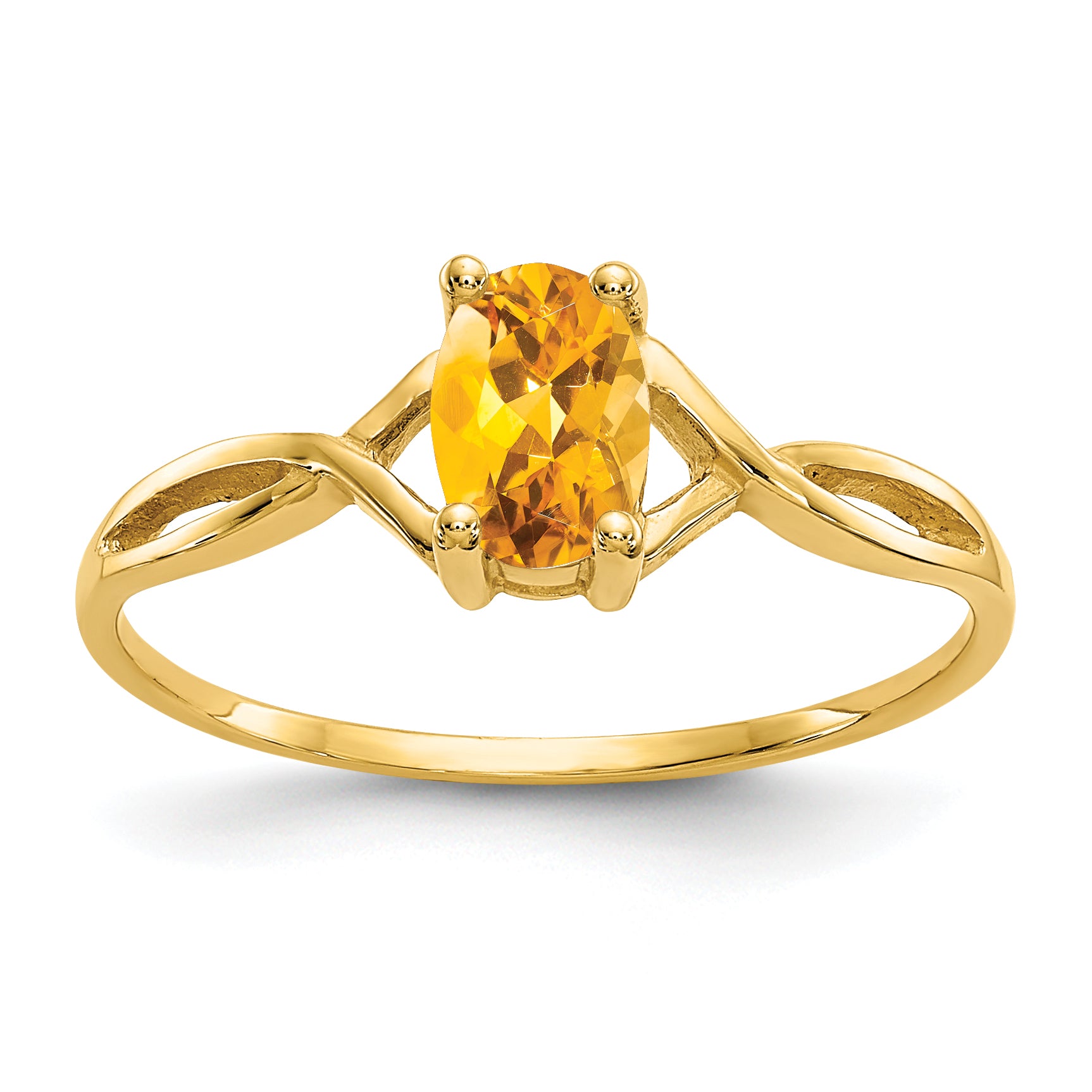 14k Citrine Birthstone Ring Main image