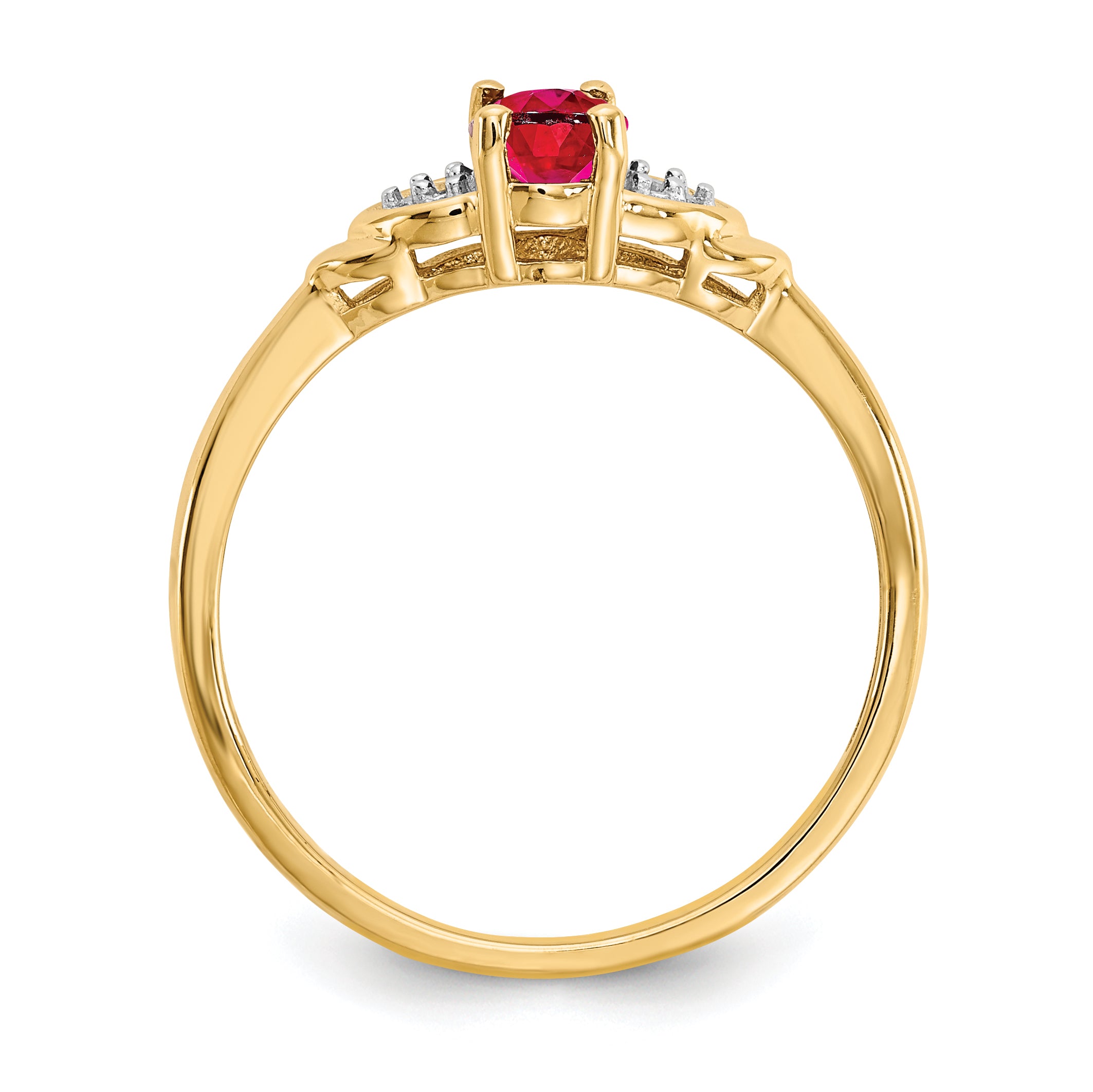 14k Ruby and Diamond Ring