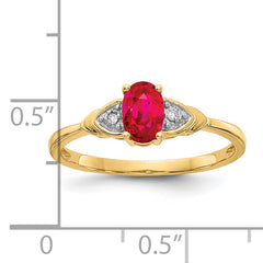 14k Ruby and Diamond Ring