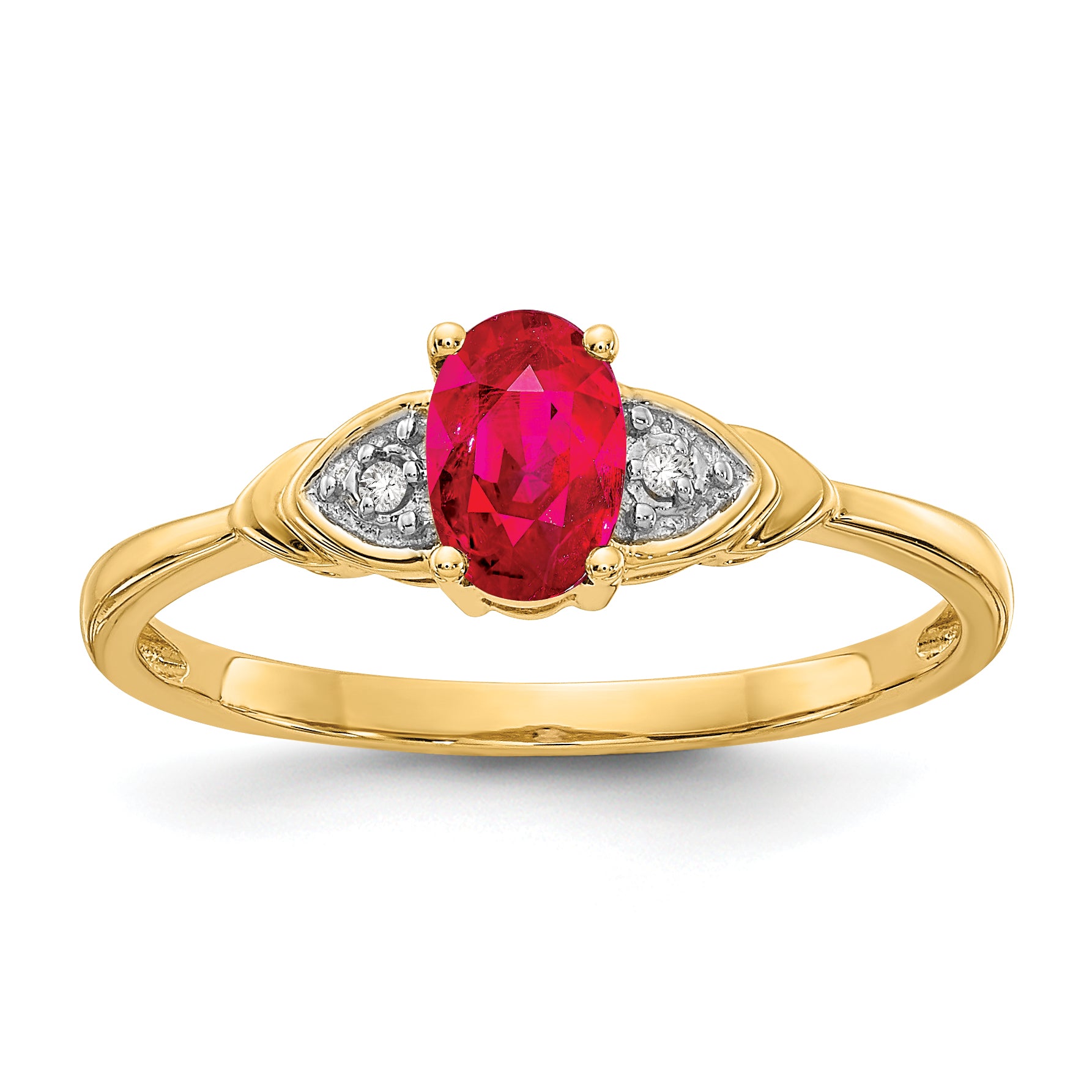 14k Ruby and Diamond Ring Main image