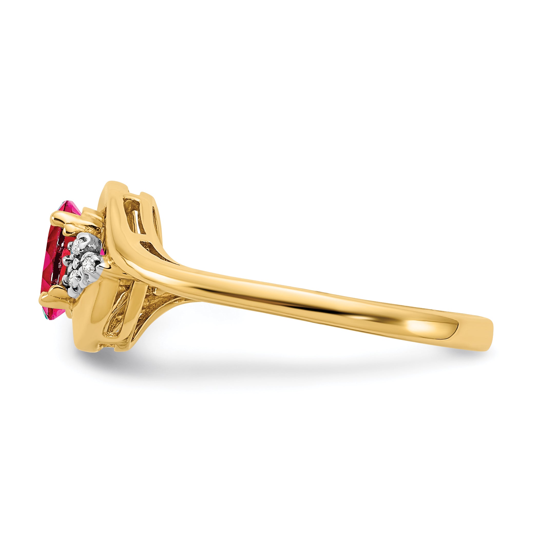 14k Ruby and Diamond Ring