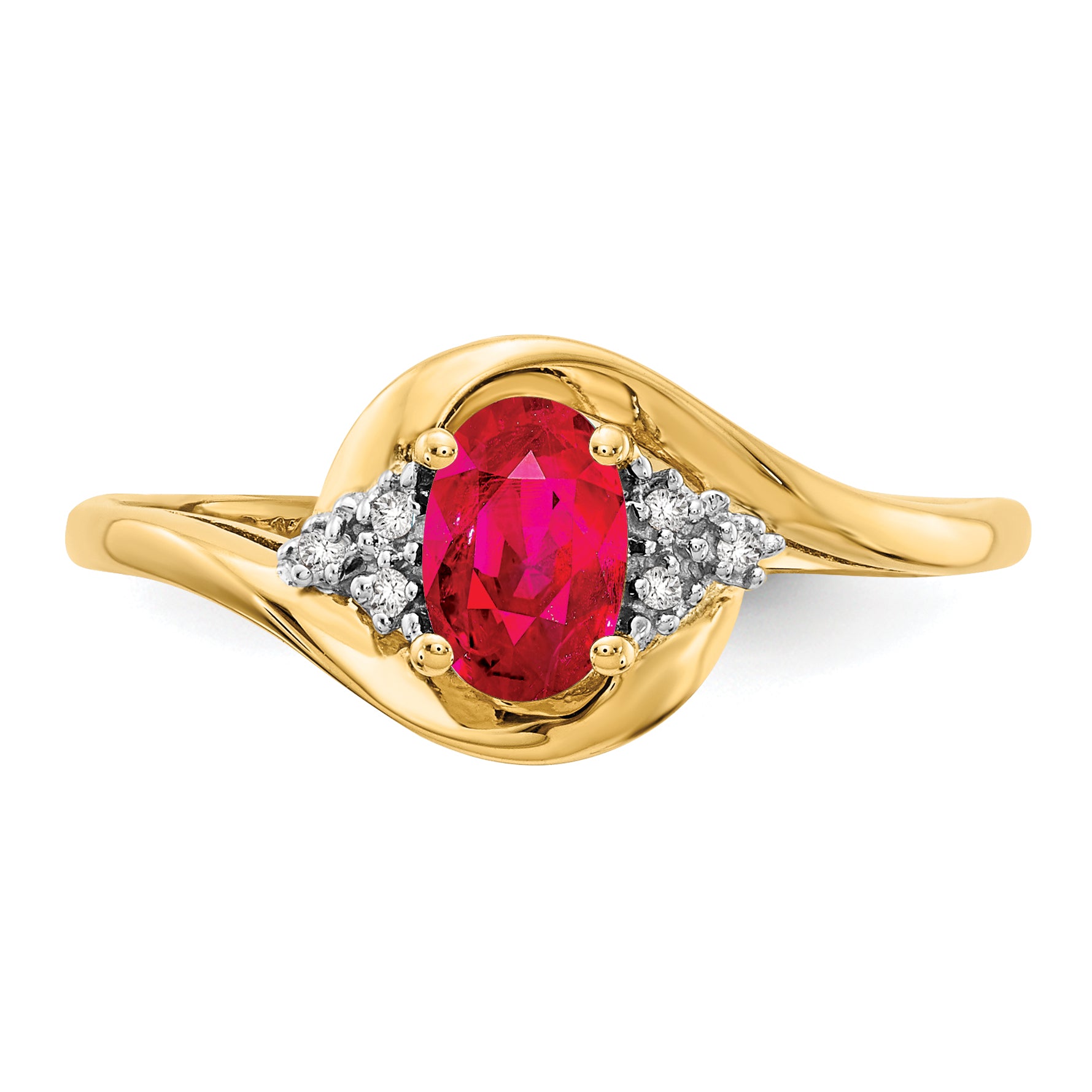 14k Ruby and Diamond Ring
