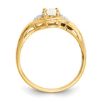 14k Opal and Diamond Ring