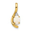14K Diamond & Opal Pendant