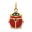 14K Enameled Ladybug Charm