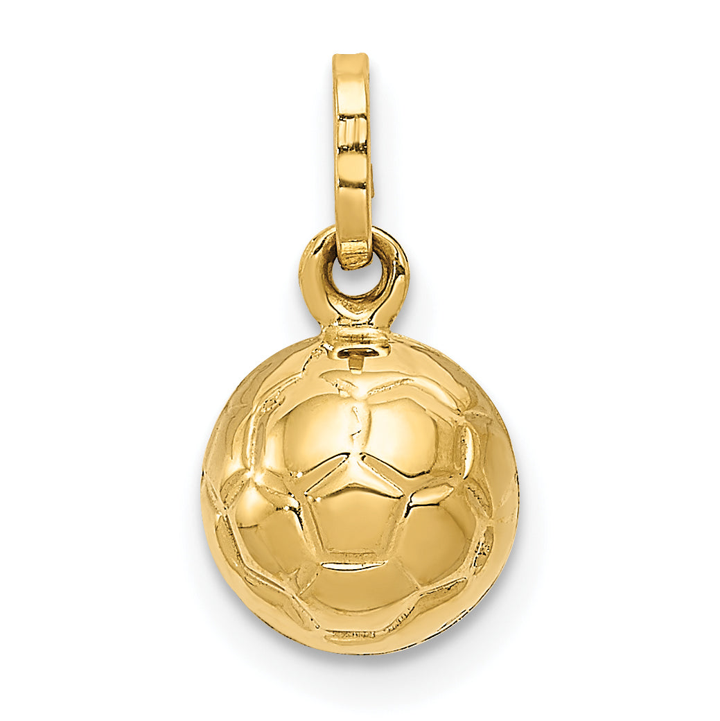 14K 3-D Soccer Ball Charm Main image