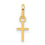 14K Tiny Cross Charm