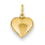 14K Puffed Heart Charm