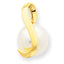 14K 8-9mm White Button Freshwater Cultured Pearl Pendant Slide