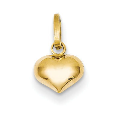 14K Puffed Heart Charm Main image