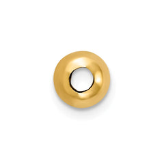 14K Gold Spacer Beads Set of 4 Hollow Die-Struck 4mm
