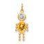 14K November Boy Birthstone Charm