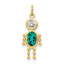 14K December Boy Birthstone Charm