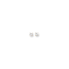14k 5mm Round Stud Earring Mounting w/backs