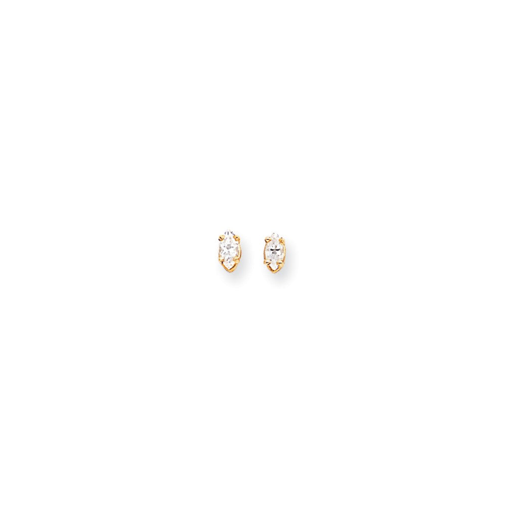 14k 5x2.5 Marquise Earring Mountings Main image